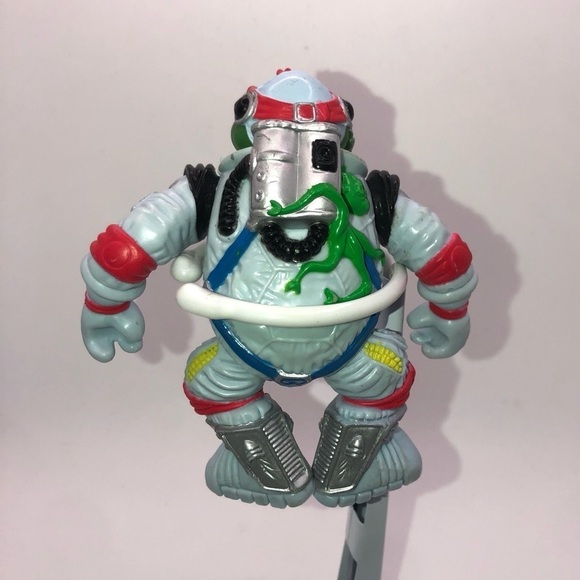 90S TMNT Raph the Space Cadet Action Figure 100% Complete w Accessories - Picture 3 of 4